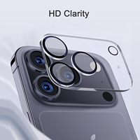 Protecteur d'objectif de caméra en verre trempé 9H dureté 3 Pack pour iPhone 17 Pro Max air