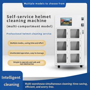 Machine de nettoyage de casques pour hôtels, stations de métro et centres commerciaux, acceptant les paiements par carte de crédit - Product Image 2