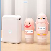 Nimbot D110 Printer Label Termal Nirkabel-USB Portabel + Kertas Termal Baterai 1200MAh 203DPI Stiker Perekat Diri