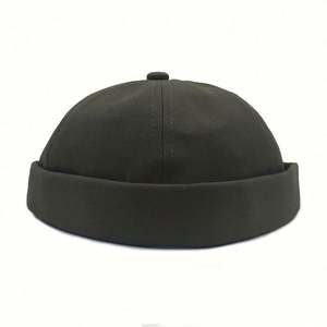 Wholesale Factory Custom <b>Brimless</b> Baseball <b>Cap</b> Unisex Sporty Formal Puff Printing Common Fabric - Product Image 2