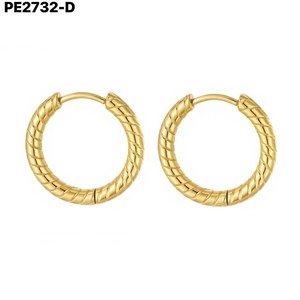 Pendientes de Moda ARO 2.5*20 Hoop PE2732 para Mujer, Joyería de Alta Calidad - Product Image 2