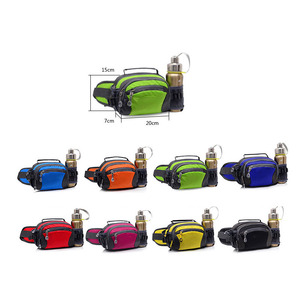nctionnel pour les sports de plein air Sac de taille imperméable Sac <span class=keywords><strong>banane</strong></span> Sac à bandoulière pour femmes avec bouteille d'eau - Product Image 2