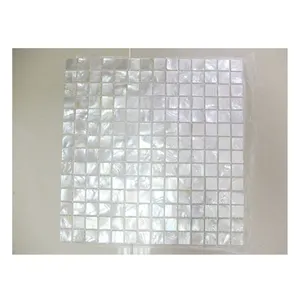 natural mother of pearl shell mosaic Capiz shell tile bathroom stone wall mosaic