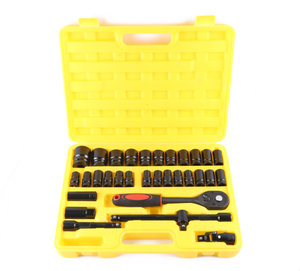 31Pcs 1/2 "<span class=keywords><strong>Dr</strong></span> Onboard Onderhoud Tools Doppenset Chroom Vanadium Spanner Set - Product Image 1