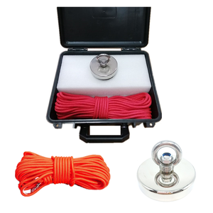 מכירה לוהטת מגנט דיג סט 230kg D80mm Neodymium דיג סיר מגנט עם חבל - Product Image 6