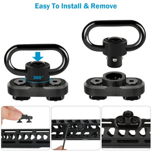 TYPHON <span class=keywords><strong>Two</strong></span> <span class=keywords><strong>Point</strong></span> Traditional QD Push Button Sling Mount 1,25 "2 <span class=keywords><strong>Point</strong></span> Sling Swivels Mounts Loop - Product Image 3