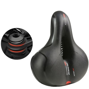 Selle de vélo de montagne confortable et imperméable en PU, coussin en mousse de polyuréthane hautement élastique, selle de vélo de route avec ventilation et chauffage - Product Image 1
