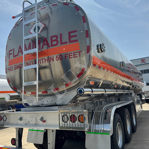 3 As 40000 Liter 5 Comparement Water Olietanker Oplegger Alle Aluminium Brandstoftank Tankwagen Met Een Vloeistofniveaumeter - Product Image 5