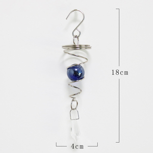 Wholesale <b>Gazing</b> <b>Ball</b> Spiral Tail Wind Spinner Stabilizer Hanging Yard Ornament Garden Decoration Metal Wind Spinner Spiral Tail - Product Image 1