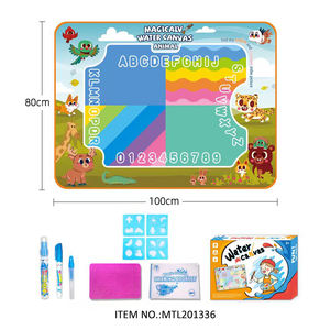 Esteras de pintura mágicas DIY educativas de gran tamaño Aqua Water Doodle Mat Magic Water Drawing Mat juguetes para niños - Product Image 5