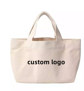Bolsa de compras con asa multicolor y logotipo personalizado, bolsa de lona ecológica, bolsa de algodón en blanco para exteriores, bolsa cruzada, bolsa de mano - Product Image 1