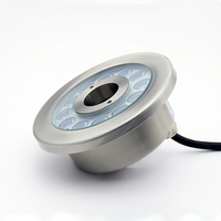 Projecteur LED Circulaire Submersible Automatique DMX RDM RGBW pour Fontaine de Piscine Extérieure Étanche IP68 Effet Cascade