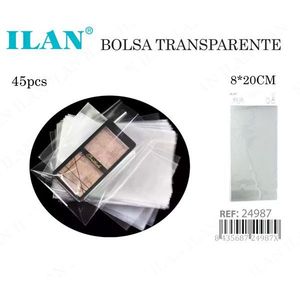 Sacchetto di plastica trasparente Ilan 8x20 cm per imballaggio e conservazione 45 pz - Product Image 3