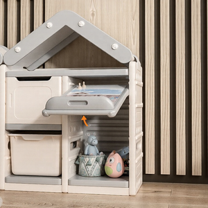 Libreria Moderna per Bambini con Ampio Spazio e <span class=keywords><strong>Armadio</strong></span> Portaoggetti per Giocattoli, Guardaroba per <span class=keywords><strong>Cameretta</strong></span> - Product Image 3