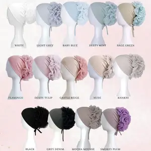 Mở cho tai cho một ống nghe underscarf tre jersey bông hijab tóc phụ kiện khối lượng boned nắp ca-pô undercap