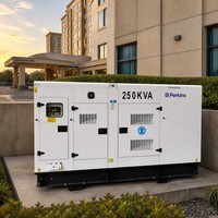 Groupe électrogène silencieux Guangzhou avec moteur Perkins authentique 250 kVA, 200 kW, 250 kW, 300 kW, 400 kW, 500 kW, avec COC pour le Kenya/l'Ouganda