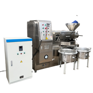 Máquina Prensa de Aceite Comercial Automática de Acero Inoxidable para Extracción de Aceite de Palma y Oliva, Sistema Hidráulico de Baja Potencia - Product Image 1