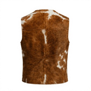 Gilet de cowboy western en fausse fourrure personnalisé pour homme |   Vêtements d'extérieur anti-rides de qualité supérieure faits à la main |   Service OEM - Product Image 3