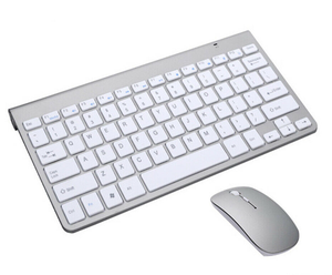 Nuovo Set Tastiera e Mouse Wireless 2.4G Full Size con Retroilluminazione RGB, Interfaccia USB Type-C, Logo Personalizzabile, Funzionamento Capacitivo per Laptop - Product Image 1