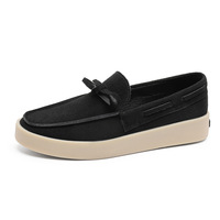 Chaussures mocassins de niche à enfiler pour hommes, rehaussantes, en maille PU respirante, tendance, sportives, polyvalentes, décontractées, printemps, plastique
