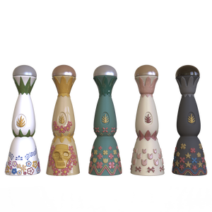 Chai rượu Tequila Reposado sứ thủ công, in hoa nổi nhiều màu sắc, thiết kế logo tùy chỉnh - Product Image 5