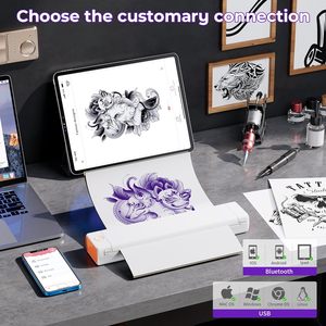 Phomemo Wireless M08F Inkless A4 Mini Portable Thermal Tattoo Transfer <strong>Printer</strong> Copier Stencil Machine for Tattoo Supply - Product Image 2