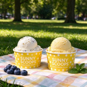 6oz 8oz 12oz 16oz Custom Logo <b>Ice</b> <b>Cream</b> <b>Cup</b> Frozen Yogurt Gelato Bowls Disposable Single Wall Paper <b>Cup</b> for <b>Ice</b> <b>Cream</b> Containers - Product Image 2