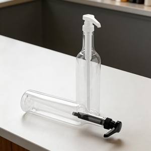 Botella de Plástico PET de Grado Alimenticio de 750 ml, Transparente, Vacía, para Jarabe de Café, con Bomba Dosificadora, para Tiendas de Té con Leche, Venta al Por Mayor, OEM - Product Image 3