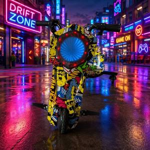 Triciclo Eléctrico MTBGO para Niños, Scooter de Derrape de 3 Ruedas con Espejo Infinito y Luces LED, Venta al Por Mayor de Fábrica - Product Image 5