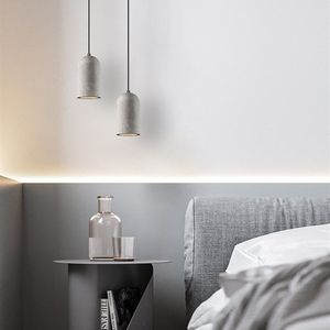 Luminaire suspendu en ciment <span class=keywords><strong>de</strong></span> style industriel, minimaliste, vintage, pour îlot <span class=keywords><strong>de</strong></span> cuisine, comptoir <span class=keywords><strong>de</strong></span> bar, café, lustre artistique créatif - Product Image 3