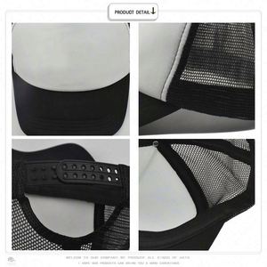 Casquette de baseball personnalisée brodée avec éponge de sublimation, visière d'été, promotionnelle, publicitaire, pour camionneur - Product Image 2