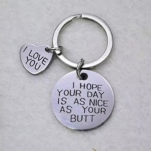 Llavero Metálico Personalizado para el Día de San Valentín, Romántico, Duradero y Lindo, para la Colección de Accesorios Diarios de tu <span class=keywords><strong>Novio</strong></span> - Product Image 3