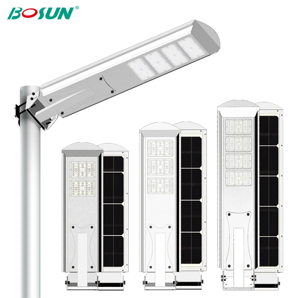 GEBOSUN Lampadaire solaire tout-en-un de haute qualité en aluminium 60 watts