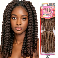Nouveauté 2025 – Tresses Havana Curl 2x, 8 pouces, 20 mèches/paquet, 100 % fibre Kanekalon, cheveux à tresser au crochet pour femmes noires