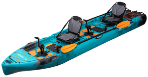Kayak Modular de 3 Piezas para Pesca y Deportes al Aire Libre, 2 Asientos en la Fila Superior, Remo con Propulsión, Kayak SP2S280-2 con Aleta de Propulsión - Product Image 5