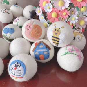 Suavizante de discos y bolas de secador de fieltro de lana de Nueva Zelanda orgánico Natural Premium XL reutilizable para secador, potenciador de tela de lavandería - Product Image 4