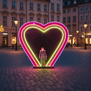 Led Street Arch Heart Outdoors <b>Lights</b> <b>Festival</b> Large Christmas Lamps Decorations 3d Archway Ip65 Rated - Product Image 1