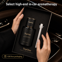 Diffuseur d'huiles essentielles pour voiture en verre de luxe TopOne, 160 ml, grande capacité, désodorisant, parfum longue durée, coffret cadeau