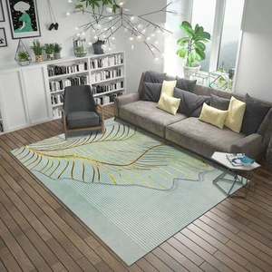 Alfombra de dormitorio geométrica Lisa moderna con impresión 3D de alta calidad para decoración del hogar - Product Image 5