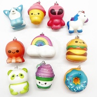 Jouet en plastique souple à remontée lente en forme de pain de restauration rapide, 65mm 60mm 2 pouces, jouets en capsule pour enfants - Cadeaux