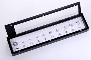 Barato al por mayor suministros de joyería Esmeralda 5A Cubic Zircon Diamond Master Stone Diamond Tamaños Comparación Set Herramientas de joyería - Product Image 5