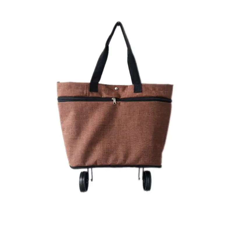 Chiterion bolsa de viagem portátil, bolsa portátil para compras em poliéster, para viagem, camping, com bagagem da roda