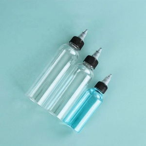Wholesale 5ml to 500ml <b>Squeeze</b> <b>Bottle</b> Transparent Oil <b>Bottles</b> for Hair PET Plastic Refillable <b>Bottles</b> With Twist Top Cap - Product Image 4