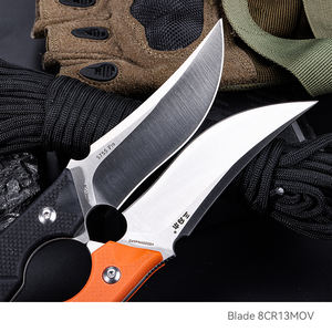 Venta al por mayor <span class=keywords><strong>Sanrenmu</strong></span> al aire libre cuchillo de hoja fija kydex vaina negro G10 mango táctico supervivencia Camping cuchillo de caza recto - Product Image 3