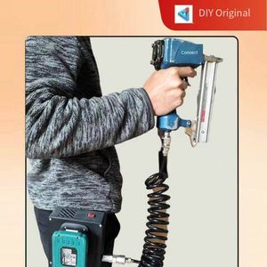 Kit de Compresor de Aire Profesional <span class=keywords><strong>para</strong></span> Carpintero, <span class=keywords><strong>para</strong></span> Clavado, Reparación y Pintura en Toda la Casa, OEM Personalizado, Doble Cilindro - Product Image 6