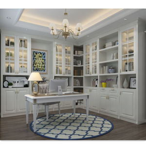 Bibliothèque de haute qualité en chêne <span class=keywords><strong>blanc</strong></span>, duplex 100% MDF, étagère à meubles durables, peut faire du bois pur - Product Image 1