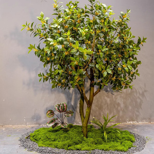 Albero di Osmanthus Artificiale per Decorazione Interna di Negozi e Centri Commerciali, Decorazione da Pavimento, Albero dei Desideri per Capodanno, Creazione di Paesaggi - Product Image 1