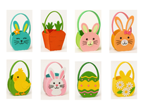 Vente en gros de paniers de pâques panier de lapin vide paniers d'oeufs de pâques panier de pâques adapté aux enfants décorations de pâques de vente en ligne