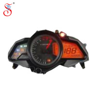Suku Cadang Sistem Kelistrikan Sepeda Motor Kustom Pabrik, Speedometer Digital Warna Universal DC 12V untuk Sepeda Motor