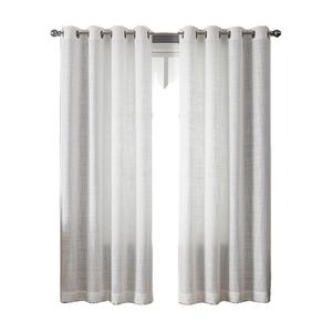 Cortinas de Ventana Texturizadas con Sensación Rústica, Semitransparentes <span class=keywords><strong>para</strong></span> Dormitorio y Sala de Estar, Cortina de Ventana Suave <span class=keywords><strong>para</strong></span> el Hogar - Product Image 1